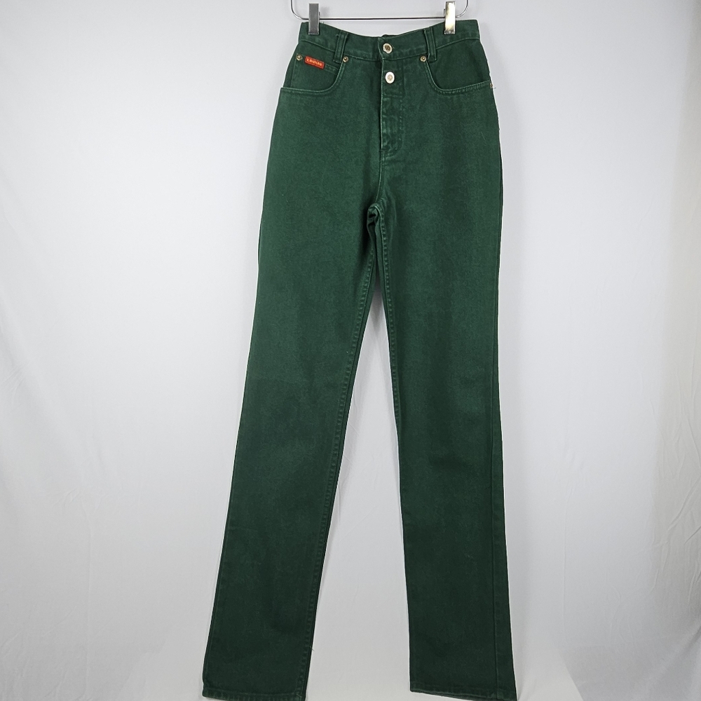 Vintage Lawman 90s Y2K style high waist green jeans size 3